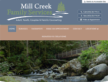 Tablet Screenshot of millcreekfamilyservices.com